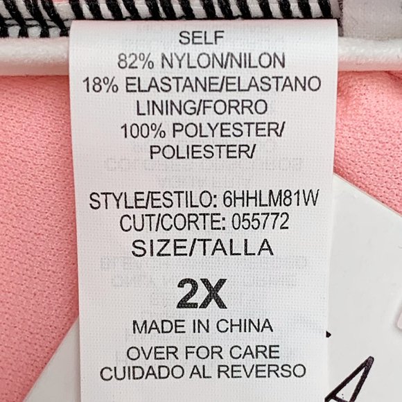 Plus Size Striped Floral Print Bralette Bikini Top - Picture 9 of 11